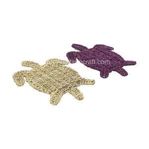 Mantel Individual de algas marinas con forma de tortuga, juego de manteles individuales tejidos, 6 temas de patrón oceánico, venta al por mayor Viettimecraft - Product Image 4