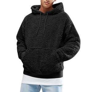 Sudadera con Capucha de Forro Polar Sherpa Cálida para Hombre y Mujer, Sudadera con Cremallera y Capucha de Felpa Suave Personalizada para Invierno, Proveedor de Ropa Casual Urbana - Product Image 1