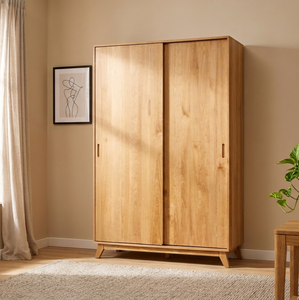 Armario Escandinavo Ecológico de Madera Maciza Stepe, Mueble de Dormitorio Moderno, de Piso, con Almacenamiento Duradero - Product Image 4