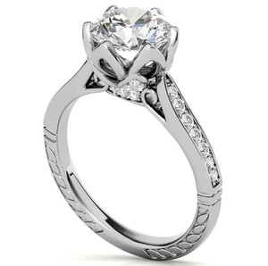 Brilliant Cut Moissanite <b>Solitaire</b> <b>Ring</b> 925 Sterling <b>Silver</b> Gold Plated Prong Setting Luxury Engagement Wedding Anniversary <b>Ring</b> - Product Image 2