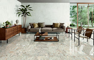 Carreaux de céramique de luxe HG Golden Cracker 600x1200mm, carreaux muraux émaillés à veines dorées, revêtement décoratif intérieur pour la décoration de hall d'hôtel - Product Image 6