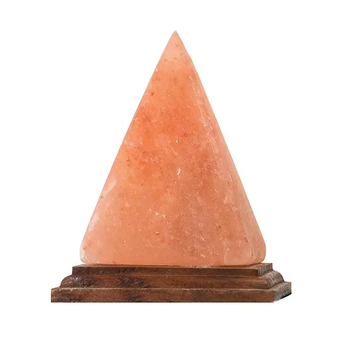 空気清浄機と家の装飾のための卸売塩ランプ刻まれたピラミッド形ピンクヒマラヤロックソルトランプまたはピラミッドソルトランプ