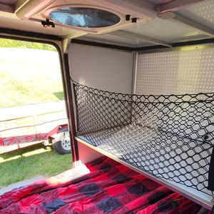 Remolque de Viaje Tipo Lágrima, RV Portátil para Acampar con Cama Grande, Red de Almacenamiento Interior y Portaequipajes de Techo - Product Image 5