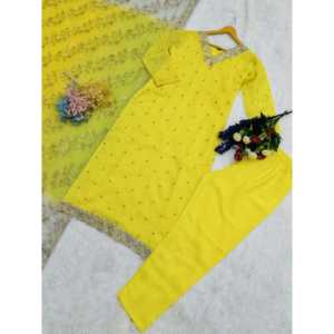 Conjunto Elegante de Top y Pantalones de Fiesta para Mujer con Dupatta - Product Image 2