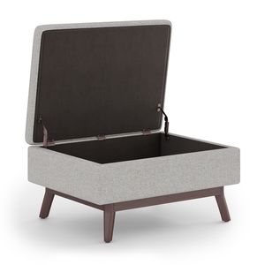 Owen Cloud Grey Pouf Contenitore con Funzione Tavolino da Caffè, Sgabelli e Pouf Eleganti - Product Image 6