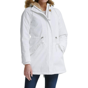 Parka en coton pour femme, veste en polaire, manteau d'hiver épais avec col en fourrure amovible, veste chaude pour femme, marque personnalisée - Product Image 1