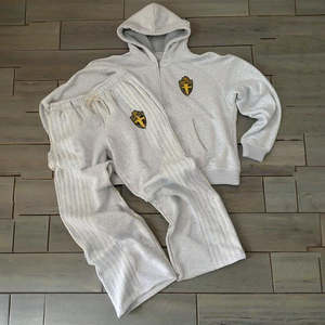 ชุดวอร์มแฟชั่นผู้ชายขายดีรุ่นล่าสุดสำหรับใส่ลำลอง ขายส่ง รับสกรีนโลโก้ ชุดวอร์มผู้ชายแบบสวมหัวพร้อมป้ายแบรนด์ส่วนตัว - Product Image 5