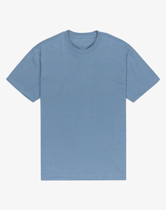 เสื้อยืดคอกลมแขนสั้นสีน้ำเงินล้วนทรงปกติสำหรับผู้ชาย คุณภาพพรีเมียม ผลิตจากผ้าฝ้ายเจอร์ซีย์ถัก 100% สวมใส่สบาย เป็นมิตรต่อสิ่งแวดล้อม - Product Image 1