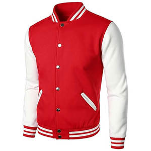 Veste bomber universitaire unisexe en toile de haute qualité avec broderie chenille, motif géométrique, imperméable et à capuche - Product Image 3