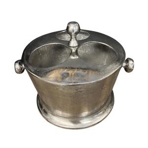 ถังน้ำแข็งแชมเปญวินเทจทรงกลมโลหะสำหรับงานปาร์ตี้ ทนทานต่อการเกิดสนิม ที่วางขวดคู่แบบแท่นวาง สำหรับโชว์บนเคาน์เตอร์บาร์ - Product Image 3