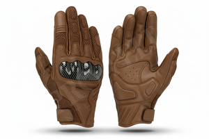 Whole Sale Genuine Leather Motorcycle Riding Gloves Custom Printed Own Logo Design Anti <b>Slip</b> Protective Motorbike Racing Gloves - Product Image 3