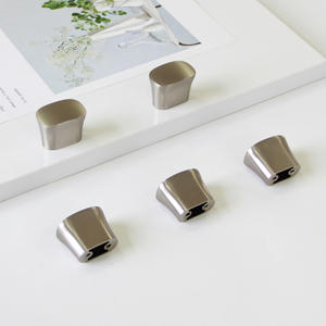 High Quality Modern Minimalist Zinc Alloy Oval Knob Eco-Friendly Durable Kitchen Cabinets Drawers Bathroom <b>Wardrobe</b> Dresser - Product Image 3