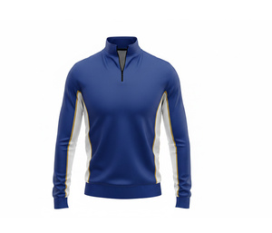 High Quality Sublimation Quarter Zip Jacket Manufacturer <b>Men</b> Women Youth Sportswear Quick Dry Team <b>Pullover</b> - Product Image 1
