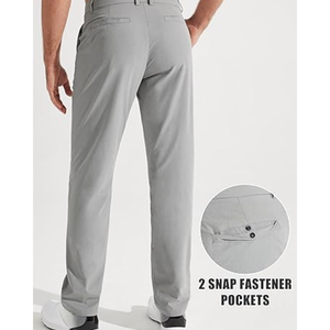 กางเกงกอล์ฟผู้ชาย กางเกงทำงานแบบยืดได้ 30"/32"/34" แห้งเร็ว น้ำหนักเบา สวมใส่สบาย มีกระเป๋า - Product Image 4