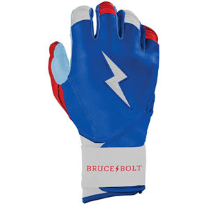 Gants de frappe à manches longues série Bear Rouge Blanc Bleu pour joueurs professionnels avec fermeture auto-agrippante Taille Jeunesse BRUCE BOLT - Product Image 5