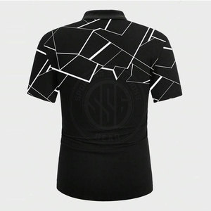 Polo de sport à sublimation, séchage rapide, pour homme, gym, course à pied, entraînement, vêtements de sport respirants - Product Image 2