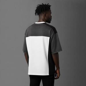 Low MOQ Custom Cotton Washed <b>Half</b> <b>Sleeve</b> Plus Size Mens <b>T</b> <b>Shirt</b> America Fashion Casual Drop Shoulder Loose Men's <b>T</b> <b>Shirts</b> - Product Image 3