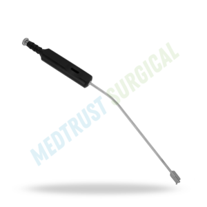 Rétracteur Scoville avec embout d'aspiration 220 mm, instrument chirurgical pour la rétraction des racines nerveuses et la décompression par aspiration - Product Image 4