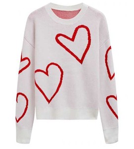 Luxury Crew Neck Breathable Sweater Loose Fit Knitted Pullover Soft Cotton <b>Jumper</b> Fall Winter Casual Wear Geometric <b>Pattern</b> - Product Image 1