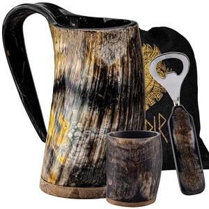 Mug en corne poli, artisanal et écologique, pour les amateurs de boissons exigeants - Product Image 6