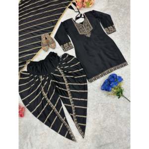 ชุดเสื้อ dhoti dupatta ชุดปาร์ตี้ที่สวยงามของผู้หญิง - Product Image 1