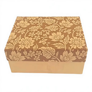 Boîtes pliantes en carton recyclé, papier coton, avec fermeture à ruban personnalisée, pour papeterie et fournitures scolaires (vente en gros) - Product Image 1