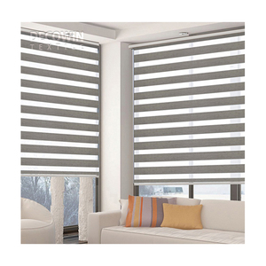 Stores zébrés RIART fabriqués en Corée, stores zébrés DECOWIN TEXTILE, stores combinés filtrant la lumière, décoration intérieure, couvre-fenêtres. - Product Image 1