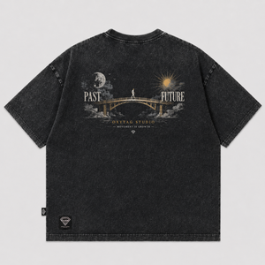 เสื้อยืดผู้ชายผ้าฝ้าย 100% ลายสก็อตฟอกสี ทรงโอเวอร์ไซส์ ไหล่ตก น้ำหนักมาก 180 GSM แห้งเร็ว ระบายอากาศได้ดี - Product Image 6