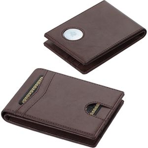 Portefeuille Furid Slim Air Tag pour hommes, blocage RFID, bifold avec poche avant, porte-cartes, en cuir, compatible avec AirTag - Product Image 3