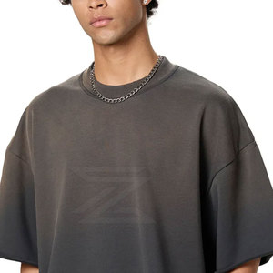 Camiseta Informal de Corte Holgado con Efecto Desgastado por el Sol, Prenda Cómoda para Uso Diario, Tejido Suave, Ropa Casual para Exteriores - Product Image 5