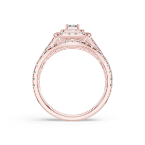 Bague de fiançailles pour femme en argent 925, sertie d'un diamant synthétique de laboratoire taille brillant, couleur E, certifiée EGL, collection de luxe pour mariage - Product Image 4