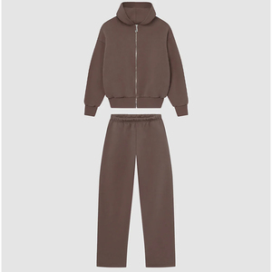 Survêtement Homme Oversize de Haute Qualité 100% Coton Polyester, Zippé, en Nylon Coton à Séchage Rapide, avec Logo Personnalisé - Product Image 3