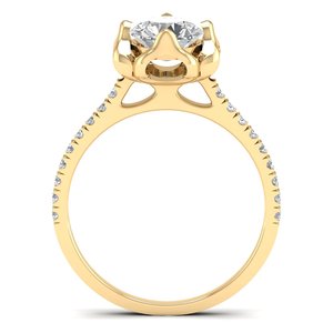 REYES Best Selling Round Cut 1.16 Carat Moissanite <b>Rings</b> Original <b>Solitaire</b> 925 Sterling <b>Silver</b> Wedding Fine Jewelry for Women - Product Image 4