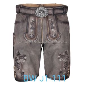 Trachten Lederhosen Kurz Braun-Oktoberfest Lederhose Hotpants Bavarian 2025 - Product Image 5