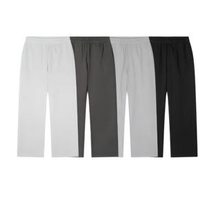 Pantalon de jogging pour homme personnalisé OEM en polyester respirant, coupe ajustée, avec poche zippée centrale, imperméable, vente en gros, vêtements de sport, marque privée - Product Image 6