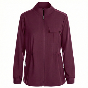 เสื้อแจ็คเก็ตพยาบาลคุณภาพพรีเมียมแบบสั่งทำพิเศษ มีกระเป๋าอเนกประสงค์ เอวยางยืด ขายส่งจำนวนมาก เสื้อผ้าสำหรับบุคลากรโรงพยาบาล เสื้อสครับ - Product Image 2