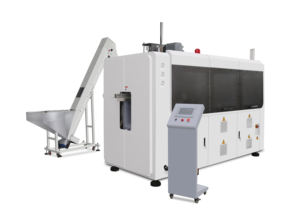 เครื่องขึ้นรูปพลาสติกแบบยืดอัตโนมัติ 6 ช่อง 12000 ครั้งต่อชั่วโมง สำหรับพลาสติก PC PE HDPE PET ยี่ห้อ Festo รุ่นใหม่ Growtech AIM-PBM6 พร้อมลูกปืน PLC เครื่องยนต์ มอเตอร์ - Product Image 3