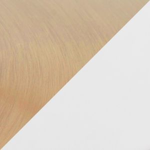 Pebble Gold Metal and <b>White</b> Wood Adjustable <b>Dining</b> or Bar <b>Table</b> Contemporary/Glam Style by - Product Image 3
