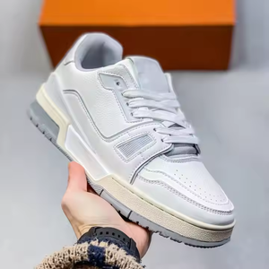 Chaussures de luxe de haute qualité pour hommes et femmes, chaussures de créateur en cuir véritable, baskets de marque célèbre pour hommes, baskets de skateboard - Product Image 6