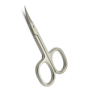Ciseaux à cuticules et poils de nez incurvés pour droitiers, en acier inoxydable de qualité chirurgicale, lame tranchante, durables et de haute qualité - Product Image 3