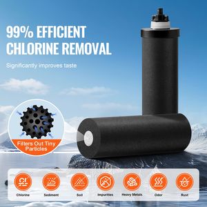 Sistema di filtraggio dell'acqua da banco in acciaio inossidabile 304 da 2,25 G, alimentato a gravità, con alimentazione manuale, riduce il piombo del 9% per camper - Product Image 2