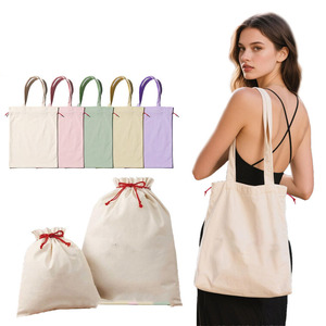 Bolsa de Lona Casual con Impresión de Logotipo Personalizado, Bolsa de Compras Reutilizable Resistente, con Asas para el Hombro, Embalaje en Caja, para Uso Diario - Product Image 5