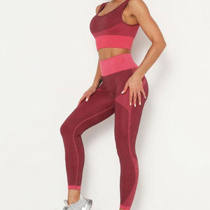 Women's leggings New Yoga Set Quick Dry Custom Made Hot Selling OEM <b>Top</b> Trending cheap Price Women Bra And Legging Set - Product Image 4