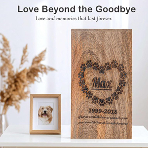 Wooden Keepsake Ashes Urn with Engraving Decorative Walnut Wood Cremation Urn Wooden Memorial Ashes Box Supplier by AYAANS - Product Image 5