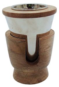 Quemador de Incienso Redondo de Madera y Metal, Incensario Cuadrado de Lujo para Bakhoor, Decoración Moderna Árabe para el Hogar, Oficina o Mesa, Venta al Por Mayor - Product Image 5