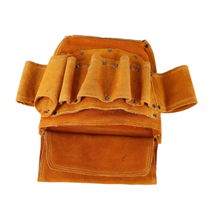 Wholesale Best Selling Made Pakistan Heavy-Duty Leather Tool Bag High Quality OEM Customizable Waterproof Leather Tool Bag - Product Image 5