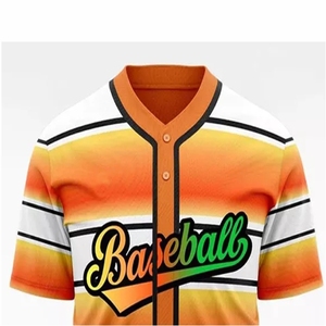 Wholesale Sublimated Baseball Jersey Full Button Custom Team Uniform High Quality Breathable Sports Apparel Europe - Product Image 3