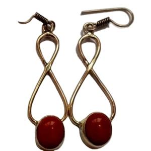 Fashionable Designer Hoop Earrings ER-180523K Handmade with Natural Finish Brass Trendy Look for <b>Weddings</b> and <b>Tops</b> - Product Image 1