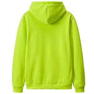Sudadera con Capucha Oversize de Manga Larga, Felpa, Unisex, Color Negro Sólido, para Invierno, Algodón, Resistente al Viento, Estilo Urbano - Product Image 2
