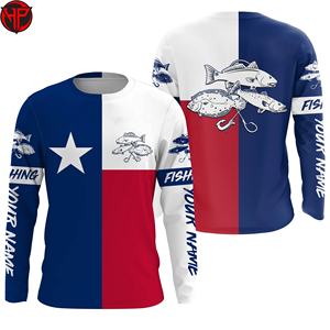 Maillot de pêche unisexe personnalisé à manches longues, anti-UV, anti-bactérien, séchage rapide, respirant, sublimation 50, modèle vierge, taille plus - Grande Vente - Product Image 2